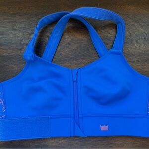 SHEFIT Cobalt Blue Front-Zip Swim Top